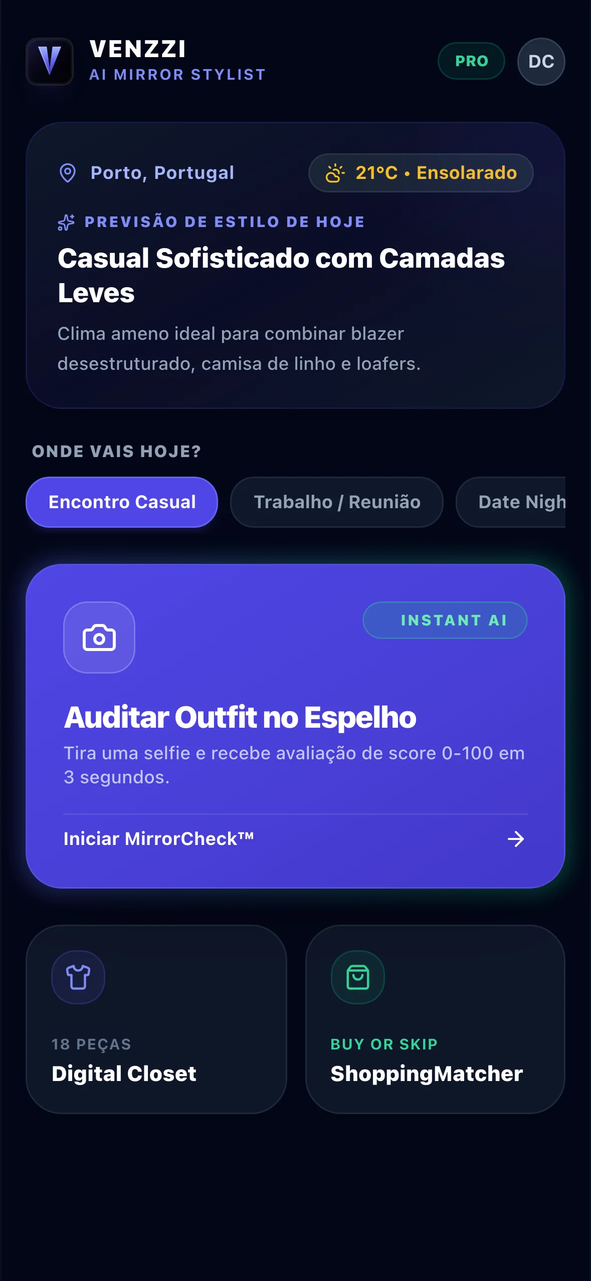 Recebe Looks Diários e Guarda no Lookbook